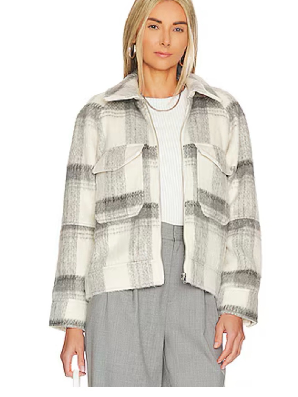 Rails Cheyenne jacket NWT - size XL snow gray plaid